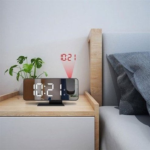 LED Projection Clock Clocks LED Digital Projection Alarm Clock - Dondepiso