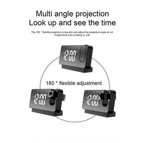 Digital Projector Clock Clocks LED Digital Projector Desk Clock - Dondepiso