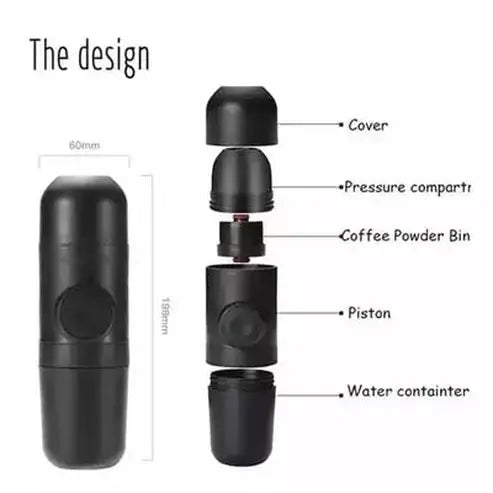 Pressing Coffee Maker Coffee Grinders Black Mini Espresso Portable Pressing Coffee Maker - Dondepiso