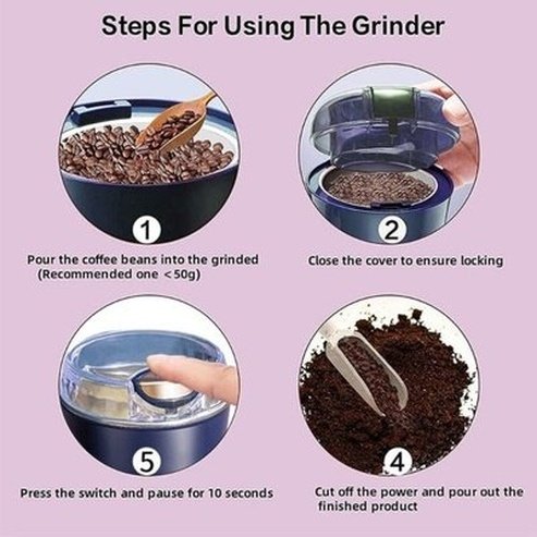 Household Multifunctional Electric Powder Mixer Coffee Grinder Coarse Beans Mill Food Beans Medicinal Materials Grinding Machine. Type: Coffee Grinders.