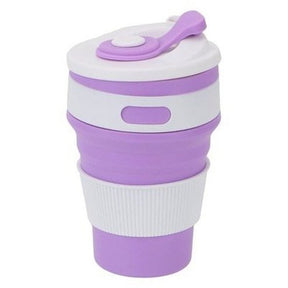 Collapsible Coffee Cups Coffee & Tea Cups purple Silicone Food Grade Collapsible Coffee Cups – Dondepiso