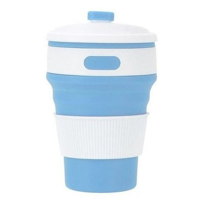 Collapsible Coffee Cups Coffee & Tea Cups Light Blue Silicone Food Grade Collapsible Coffee Cups – Dondepiso