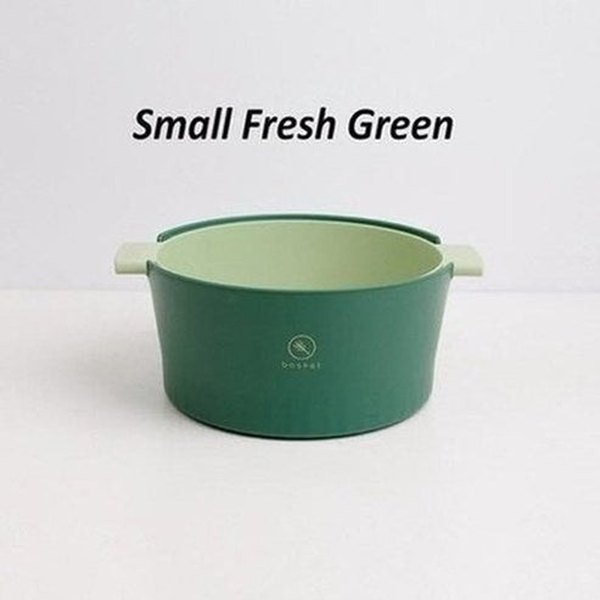 Double Drain Basket Bowl Colanders & Strainers Double Basket Food Colander Bowl - Dondepiso