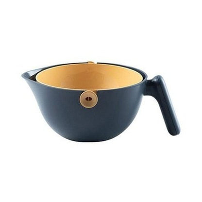 Double Layer Rotating Drainer Colanders & Strainers China / dark blue Double Layer Rotating Drainer Wash Basket – Dondepiso