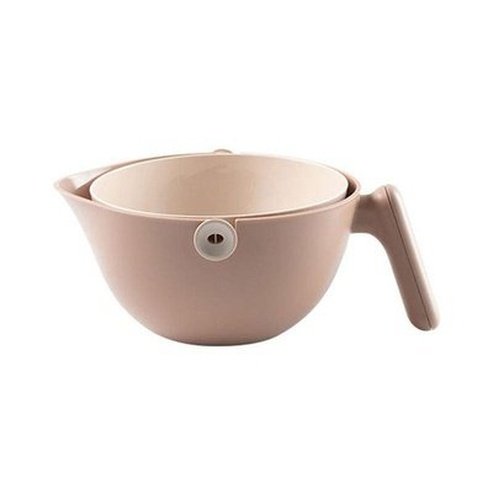 Double Layer Rotating Drainer Colanders & Strainers China / brown Double Layer Rotating Drainer Wash Basket – Dondepiso