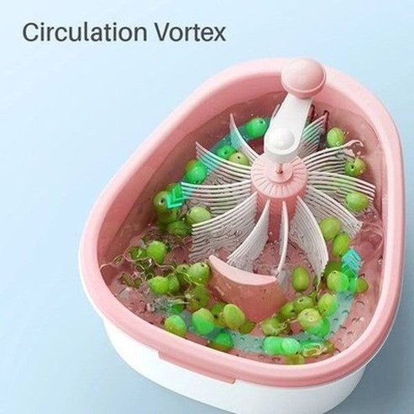 Rolling Salad Spinner and Drainer