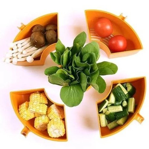 Fruit Drain Basket Colanders & Strainers Multi tier rotating vegetable strainer basket · Dondepiso