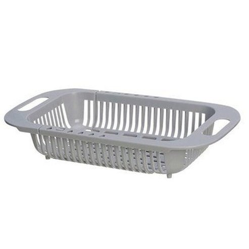 Food Strainer Drainer Colanders & Strainers White Retractable Food Strainer Drainer Basket · Dondepiso