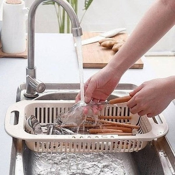 Food Strainer Drainer Colanders & Strainers Retractable Food Strainer Drainer Basket · Dondepiso