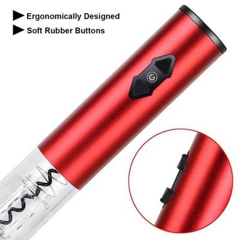 Safety Electric Corkscrew Corkscrews Durable safe electric corkscrew with foil cutter – Dondepiso