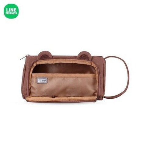 LINE FRIENDS Makeup Bag Cosmetic & Toiletry Bags LINE FRIENDS Brown Sally Makeup Storage Bag – Dondepiso