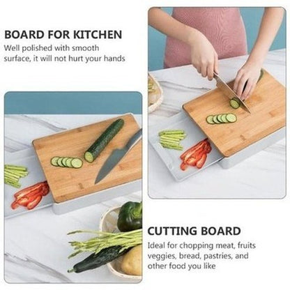 Cutting Board With Drawer Cutting Boards Grey