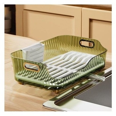 Clear Dish Drying Rack Dish Racks & Drain Boards Countertop Clear Dish Drying Rack · Dondepiso