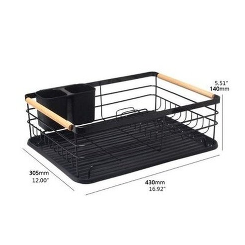 Durable Dish Drain Board Dish Racks & Drain Boards Black Durable single-layer kitchen sink dish drain board – Dondepiso