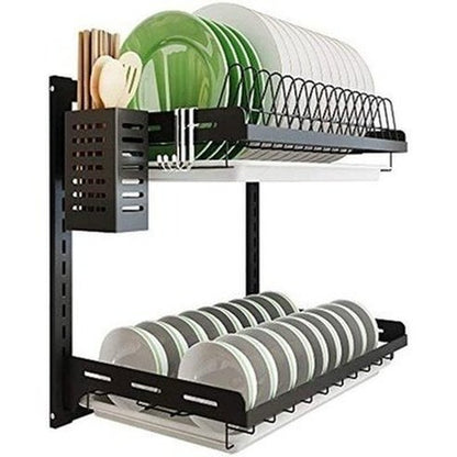 Hanging Drying Dish Rack Dish Racks & Drain Boards 2tier Hanging Drying Dish Rack Plate Organizer - Dondepiso