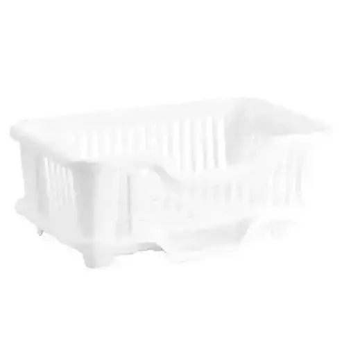 Dish Drainer Rack Basket Dish Racks & Drain Boards White Heavy-Duty Plastic Dish Drainer Rack Basket · Dondepiso