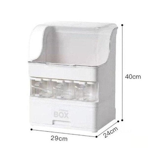 Multifunctional Dish Rack Spice Box Organizer