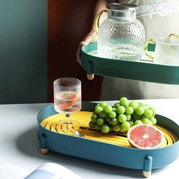 Tea Drain Tray Dish Racks & Drain Boards Oval Tea Drain Tray Cup Storage Rack – Dondepiso