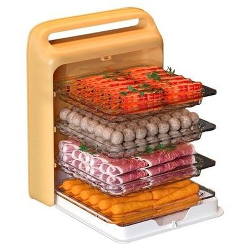 Dish Storage Box Dish Racks &Drain Boards Orange Wall Dish Storage Box with Multiple Drawers · Dondepiso