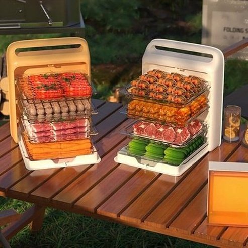 Dish Storage Box Dish Racks & Drain Boards Orange Wall Dish Storage Box with Multiple Drawers · Dondepiso