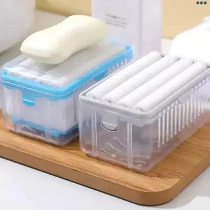 Multipurpose storage hands free soap foam box
