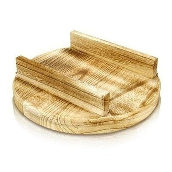 Wooden Plant Stool Garden Pot Saucers & Trays Wooden Round Flower Pot Tray Indoor Outdoor · Dondepiso