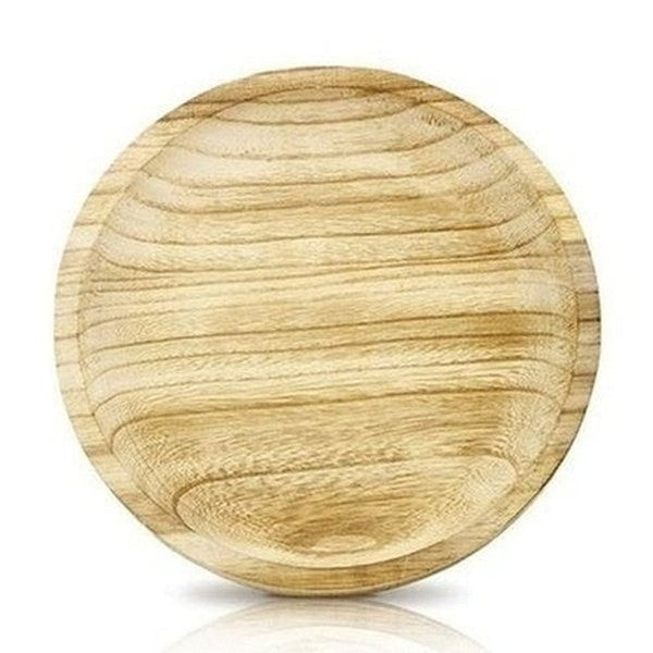 Wooden Plant Stool Garden Pot Saucers & Trays Wooden Round Flower Pot Tray Indoor Outdoor · Dondepiso