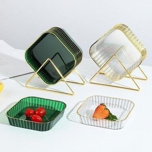 Acrylic Tray Snack Food Storage Containers Large Capacity Reusable Acrylic Tray Snack · Dondepiso
