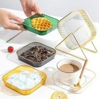 Acrylic Tray Snack Food Storage Containers Large Capacity Reusable Acrylic Tray Snack · Dondepiso