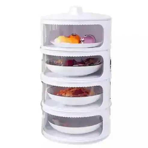 Hot Plate Rack Food Storage Containers White Multi-Layer side Hot dish shelves with lid – Dondepiso 