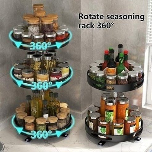 Rotating Spice Rack Spice Organizers Rotating Spice Organizer Rack · Dondepiso