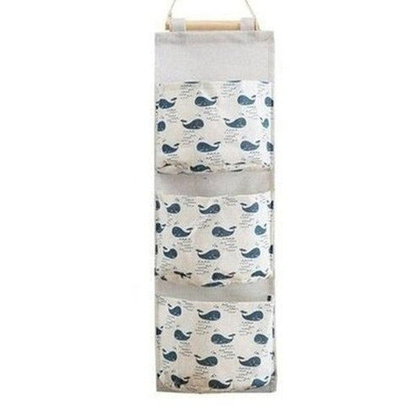 Storage Hang Bag Household Storage Bags 3 Pockets Wall Mount Hanging Storage Bag – Dondepiso