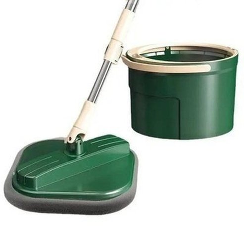 Spin Mop with Bucket Mops green Microfiber Square Spin Mop with Bucket – Dondepiso