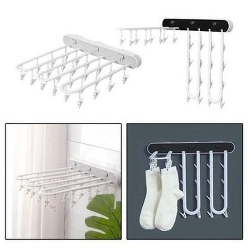 Multi Clip Drying Rack Drying Racks & Hangers Collapsible Multi-Clip Underwear Drying Rack · Dondepiso