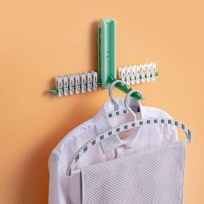 Practical Hanger Organizer Drying Racks & Hangers Practical 12 Clips  Hanger Organizer – Dondepiso