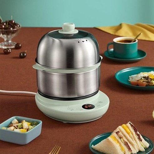 Electric Food Steamer Egg Cookers Green 304 Stainless Steel Electric Food Egg Steamer · Dondepiso