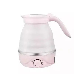 Foldable Silicone Electric Kettle Electric Kettles Pink Foldable Silicone Portable Mini Electric Kettle - Dondepiso