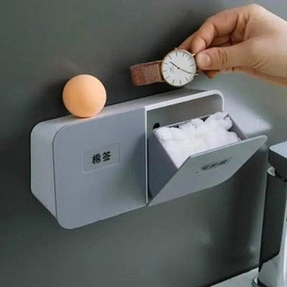 Cotton Pad Storage Facial Tissue Holders Bathroom Organizer Cotton Pad Storage Box – Dondepiso