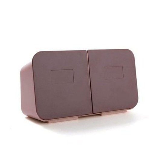 Cotton Pad Storage Facial Tissue Holders pink-purple Bathroom Organizer Cotton Pad Storage Box – Dondepiso