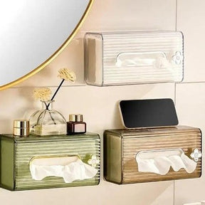 Tissue Box Holder Facial Tissue Holders Facial Tissue Storage Holder with Cover – Dondepiso
