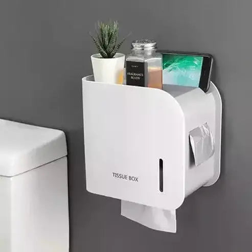 Toilet Tissue Box Holder Facial Tissue Holders Wall Mount Waterproof Toilet Tissue Box Holder – Dondepiso
