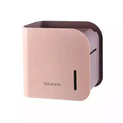 Toilet Tissue Box Holder Facial Tissue Holders Pink Wall Mount Waterproof Toilet Tissue Box Holder – Dondepiso