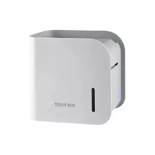 Toilet Tissue Box Holder Facial Tissue Holders White Wall Mount Waterproof Toilet Tissue Box Holder – Dondepiso