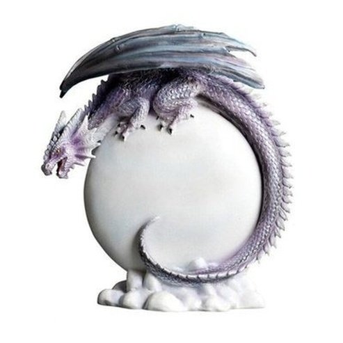 Magic Dragon Figurine Figurines Purple Decorative Figure Of Mythological Dragon With Moon · Dondepiso