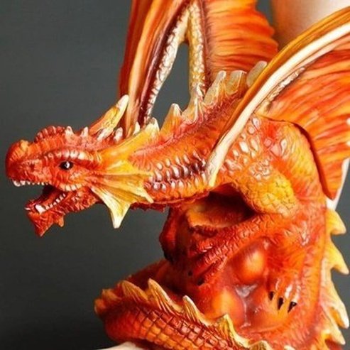 Magic Dragon Figurine Figurines Decorative Figure Of Mythological Dragon With Moon · Dondepiso