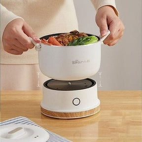 Collapsible Electric Multicooker Food Cookers & Steamers White Mini Portable Collapsible Electric Food Cooker - Dondepiso
