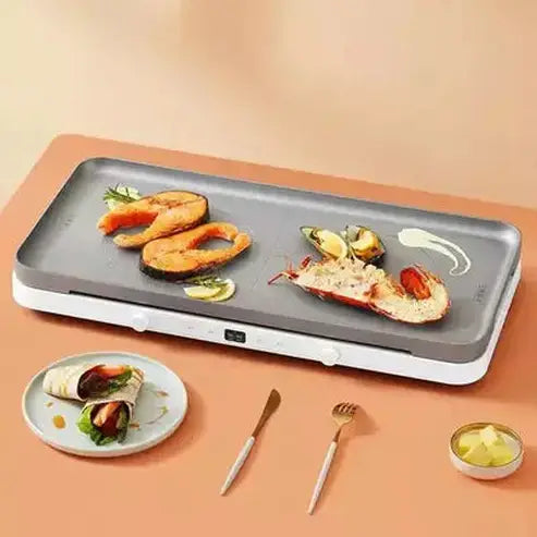 Xiaomi Double Induction Food Cooker. Xiaomi Mijia 2200w High-power Heating Dual-stove Hot Pot Cooking With Baking Tray