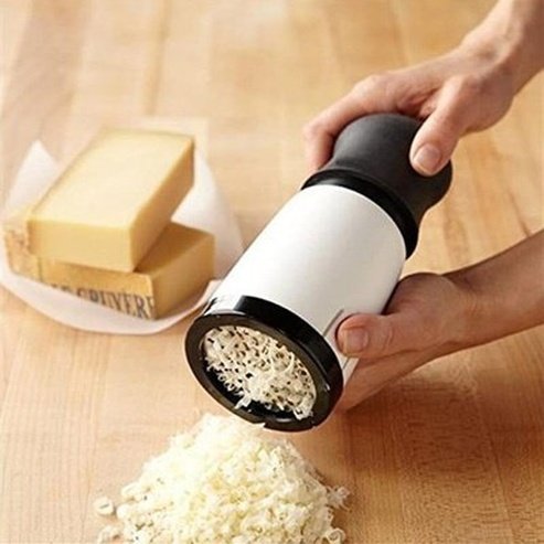 Cheese Grater Slicer Food Graters & Zesters White Manual Stainless Steel Cheese Grater Slicer · Dondepiso