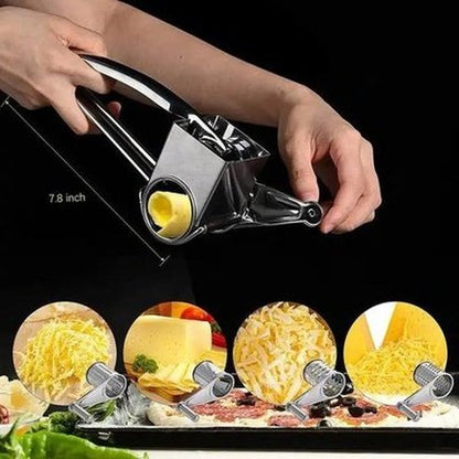 Rotary Cheese Grater Food Graters & Zesters Rotary Cheese Grater 4 Drum Blade – Dondepiso