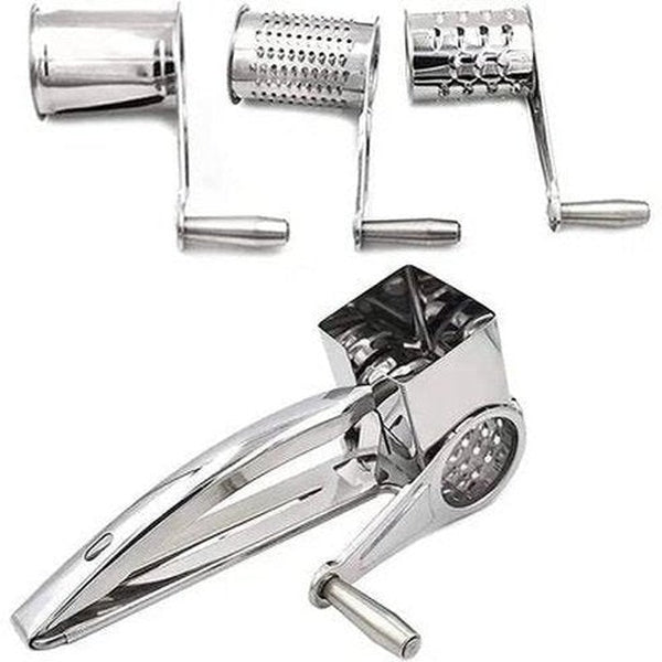 Rotary Cheese Grater Food Graters & Zesters Red Rotary Cheese Grater 4 Drum Blade – Dondepiso